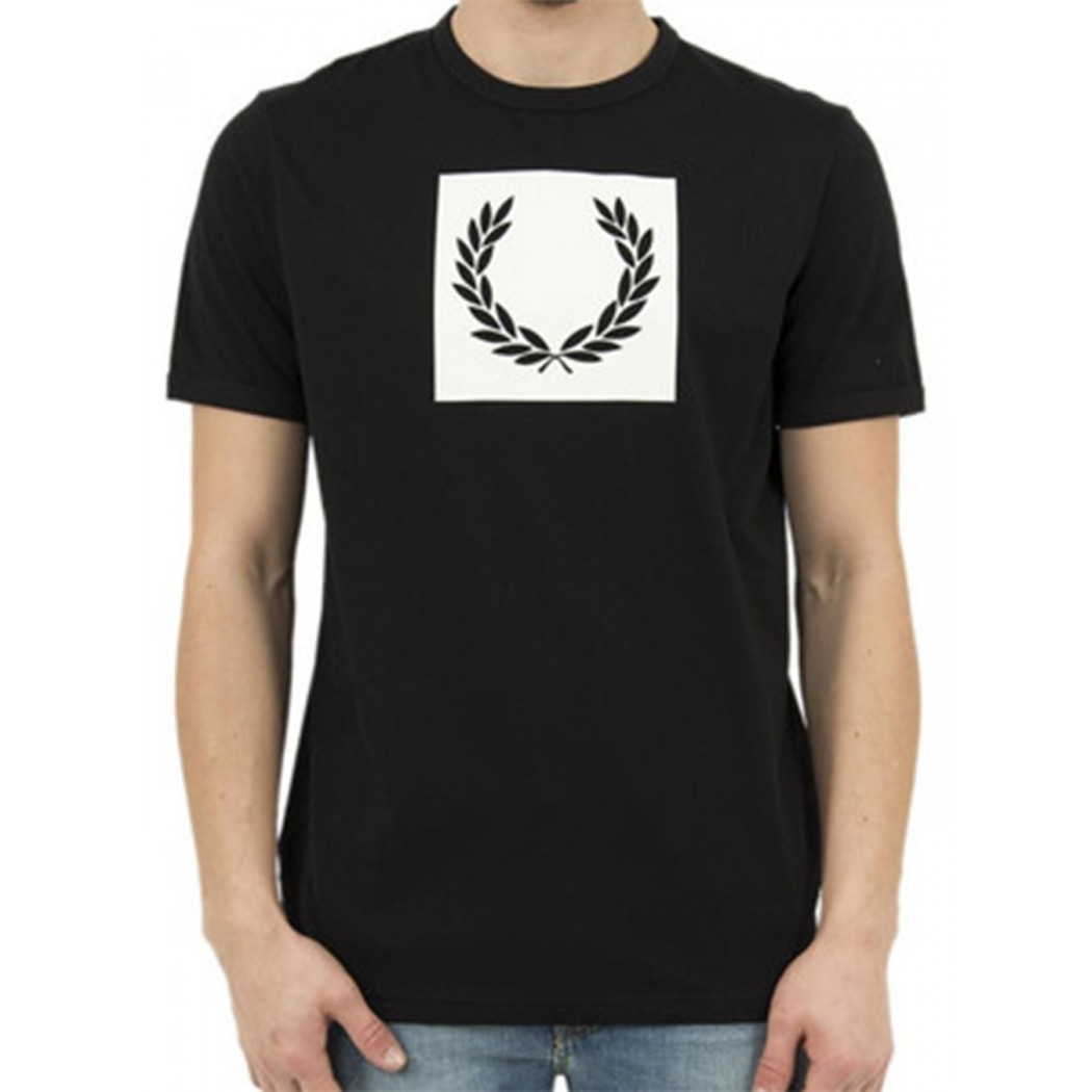 Tee Shirt Fred Perry M3601 Laurel Black Tee Shirt Fred Perry M3601 Laurel Black
