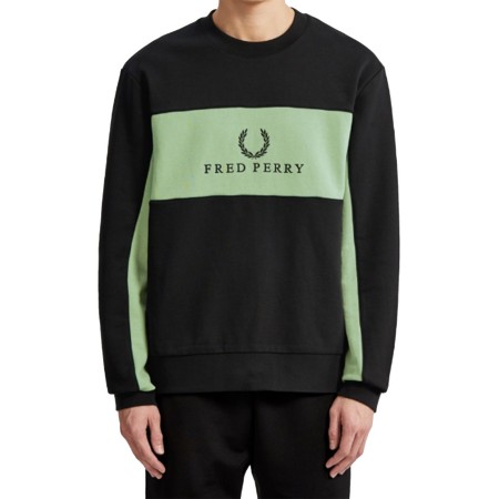 Sweat Fred Perry black/green