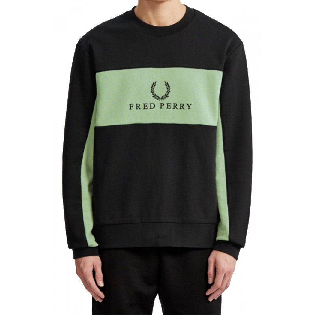 Sweat Fred Perry black/green