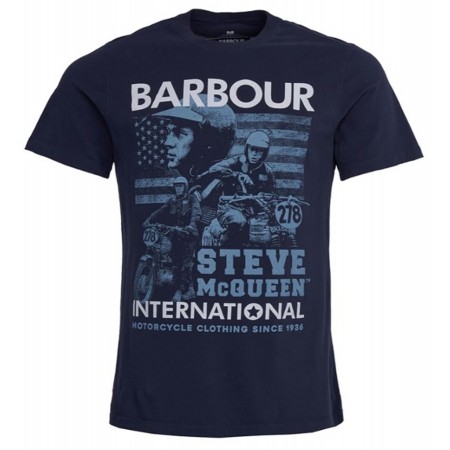 Tee Shirt BARBOUR International Steve McQueen Collage