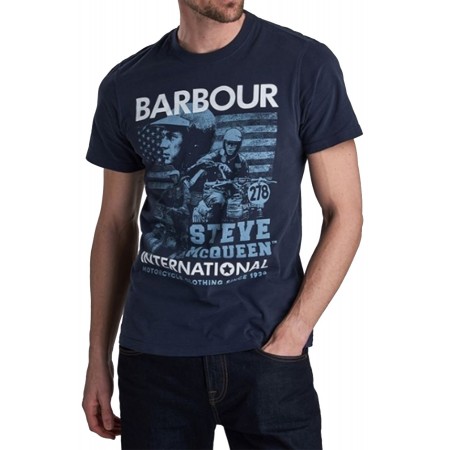 Tee Shirt BARBOUR International Steve McQueen Collage