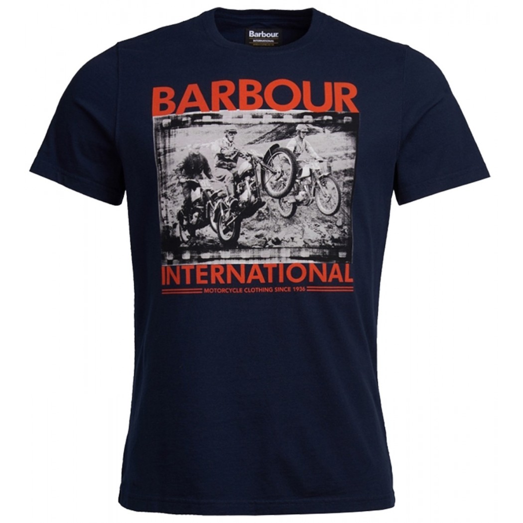 Tee Shirt BARBOUR International Steve McQueen Biker