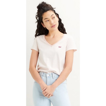 T-Shirt Levi's col V Femme