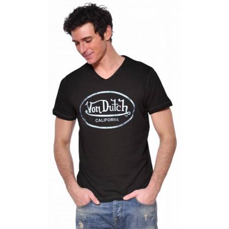 T-Shirt Slim Fit Col V VON DUTCH