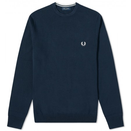 PULL COL ROND FRED PERRY MARINE