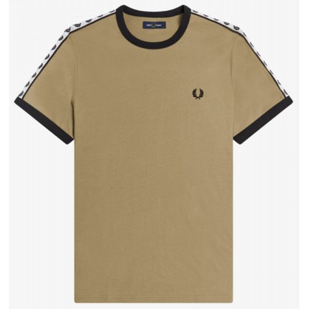 T-shirt rétro Fred Perry Sage