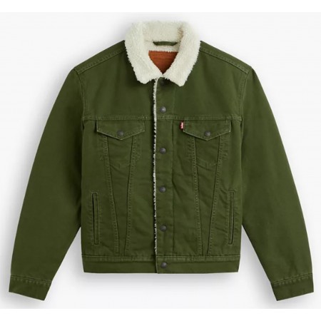 VESTE LEVIS SHERPA VERT