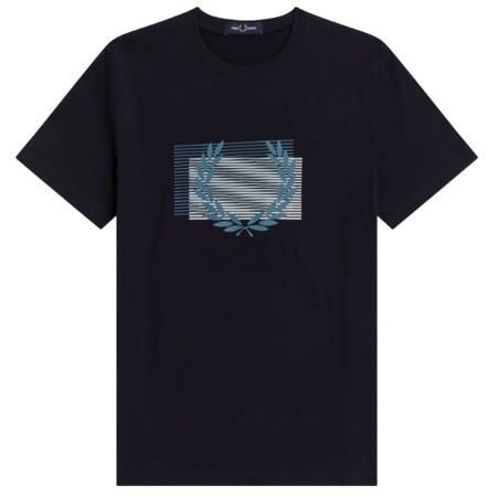 T-shirt FRED PERRY graphique Marine