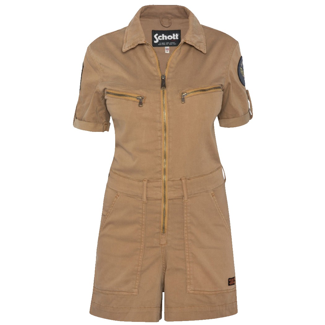 Combishort Schott Femme Camel Combishort Schott Femme Camel