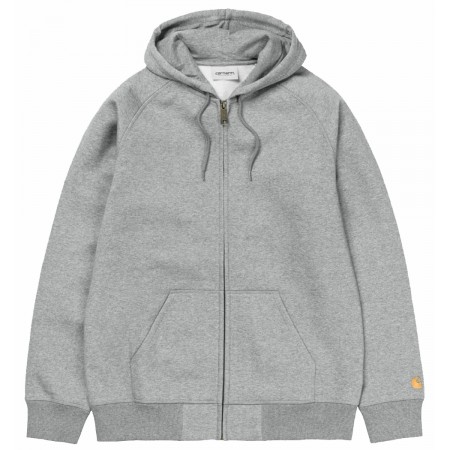 SWEAT ZIPPE CAPUCHE CARHARTT GRIS