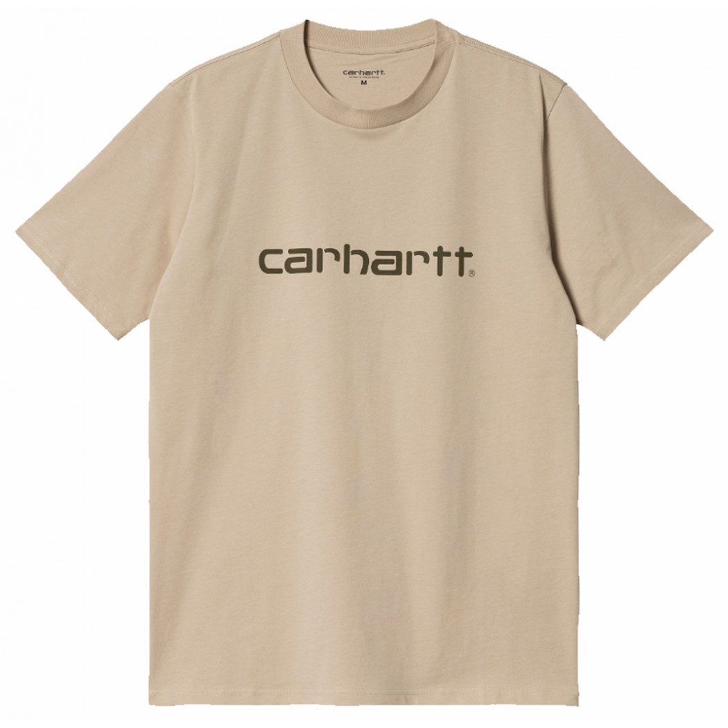 Carhartt Tee Shirt Carhartt Script Wip Wall/Cypress Carhartt Tee Shirt Carhartt Script Wip Wall/Cypress