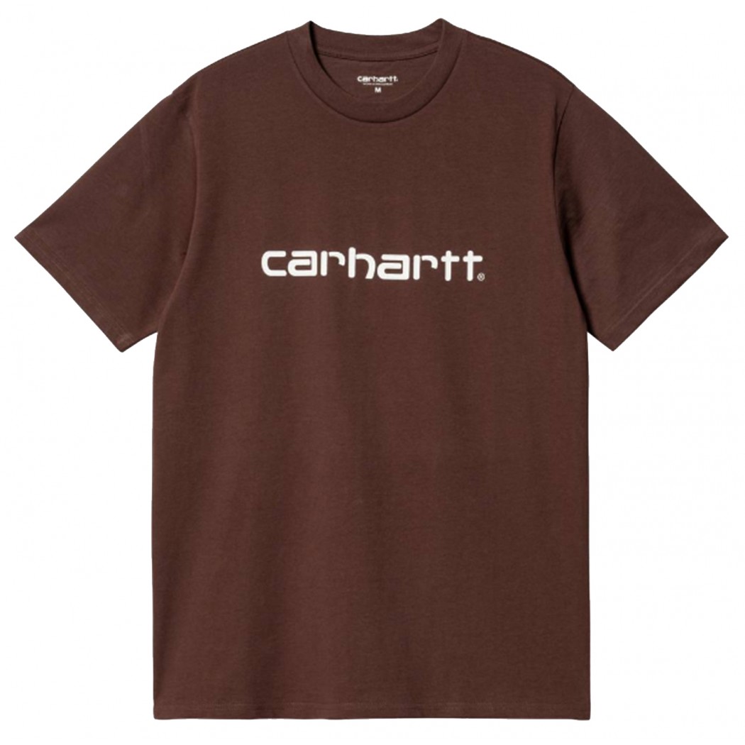 Tee Shirt Carhartt Script Marron