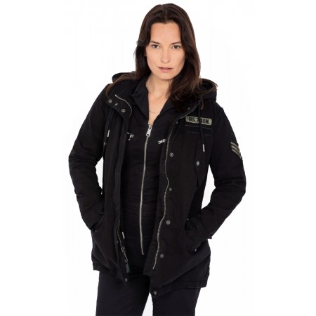 Parka Femme Schott Noir | The Store Boys Diffusion