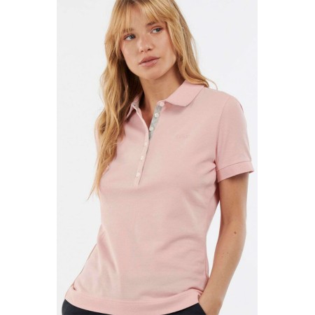 Barbour Polo Femme Pink