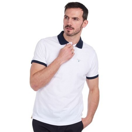 Barbour Polo Lynton White