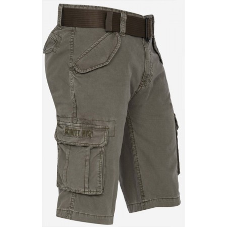 SHORT CARGO MULTIPOCHES SCHOTT KAKI