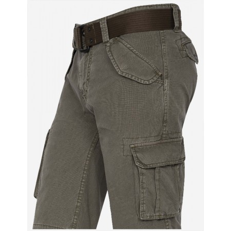 SHORT CARGO MULTIPOCHES SCHOTT KAKI