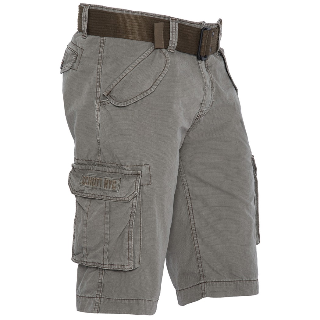 SHORT CARGO MULTIPOCHES SCHOTT GRIS SHORT CARGO MULTIPOCHES SCHOTT GRIS