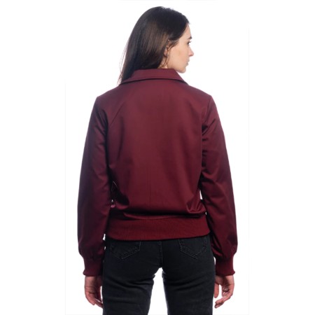 Blouson Harrington Femme Bordeaux Original