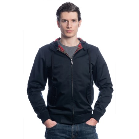 Blouson Harrington Homme Capuche...