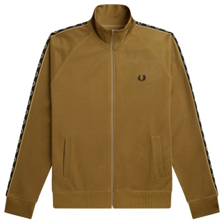 Veste de survêtement à bande FRED PERRY Marron