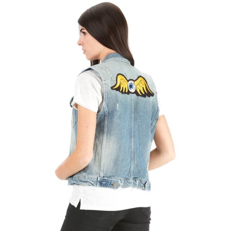 VON DUTCH Veste Jean's femme sans manches