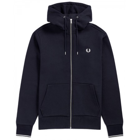 Fred Perry Sweat Zippe Capuche Navy