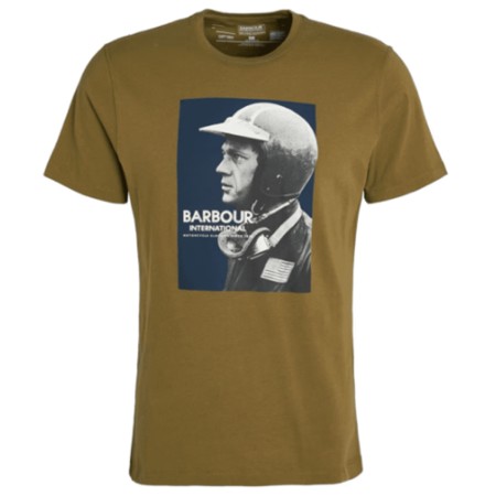 Tee Shirt Barbour International  Steve Mcqueen Greyson Kaki