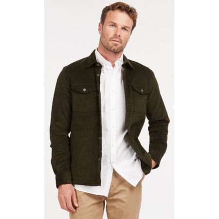 Surchemise en velours côtelé Barbour Olive