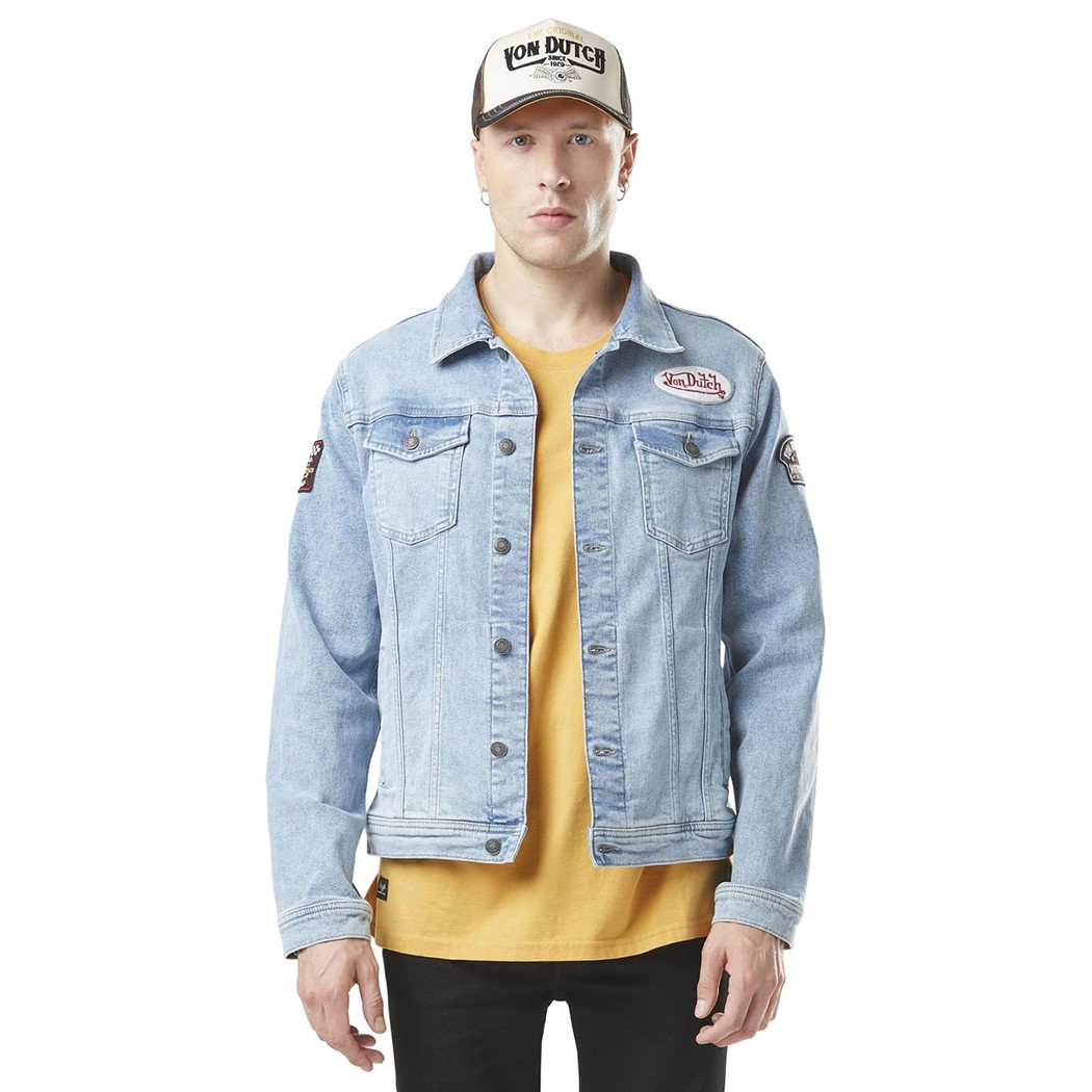 Veste en jean von dutch homme best sale