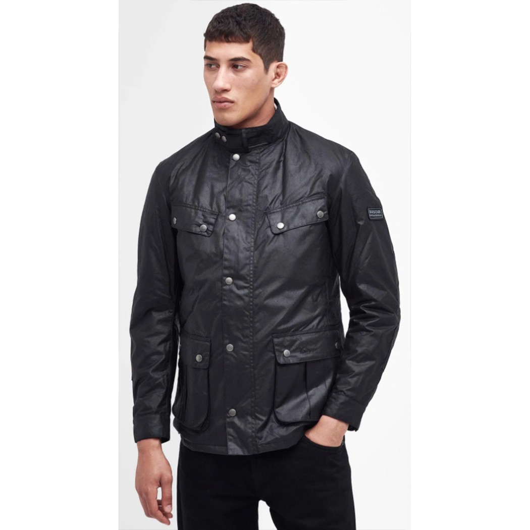BARBOUR International Duke Wax Jacket Black The Store Boys Diffusion